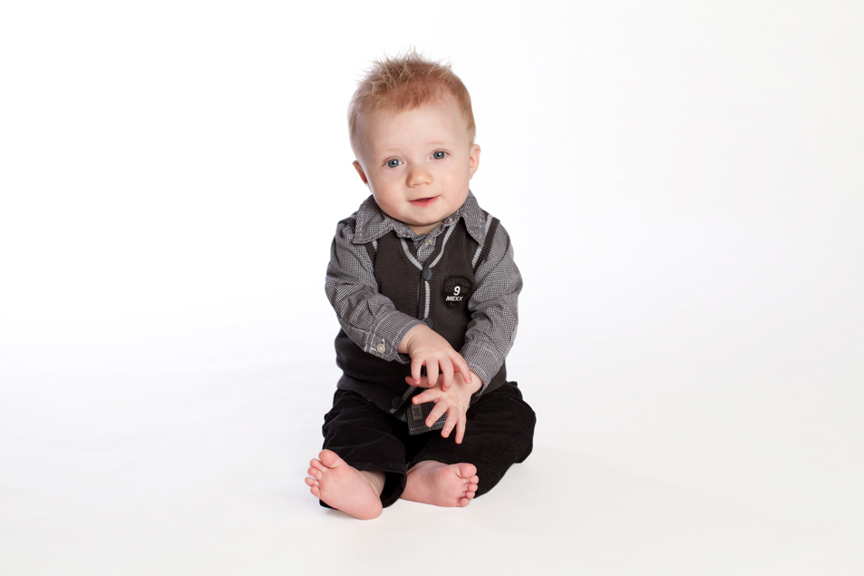 Baby with blue eyes
