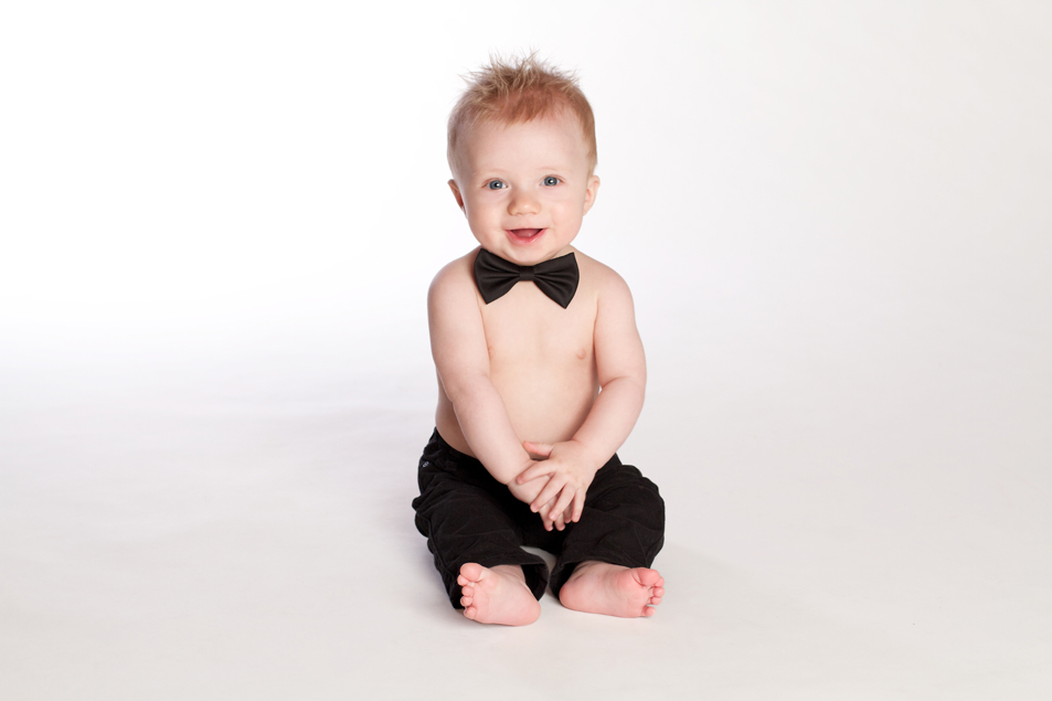 Baby with tuxedo
